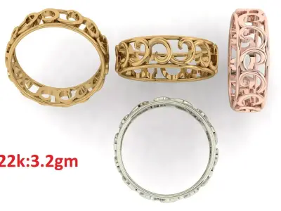 Plain Band ring  58 3D print model