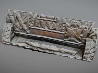 Name Tag furniture Free low-poly 3D model