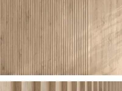 Wood panel set v05 3D model