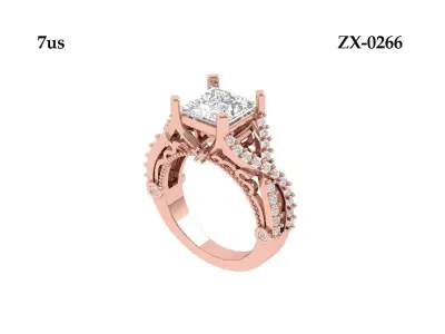 Princess Infinity Ring 3D print model