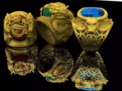 ring buffalo ruby 3D print model