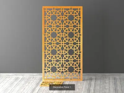 Decorative Panels Pack 1 3D Model Collection