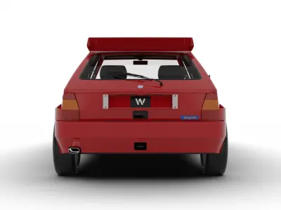 Lancia Delta HF Integrale Evoluzione 1 1987 3d model 3D model