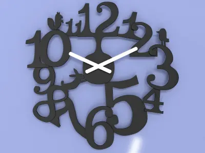 Koziol Design PI P Wall Clock 5 3D model