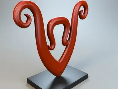 Abstract Figure 3D model 15