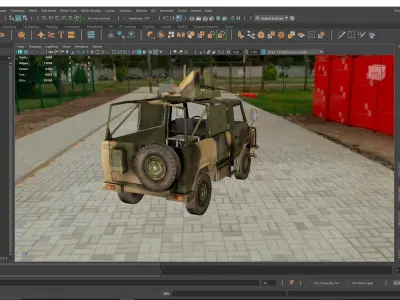 High-Quality 3D Model of Military Armored Vehicle 3D model