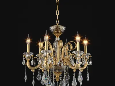 788 Lusso Osgona Collection of Classical Lamps Gold 3D Model Pack