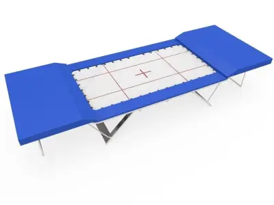 Trampoline Gymnastics Low-poly 3D model