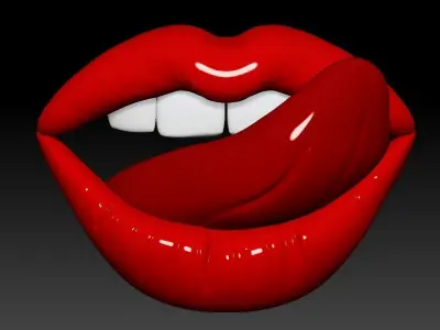 Lips Lick 3D print model