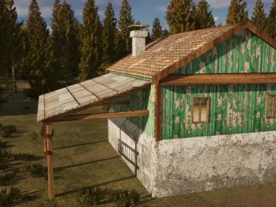 Old house Free low-poly 3D model buy