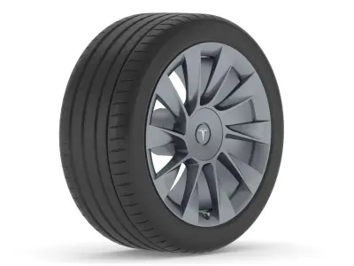 Tesla Car Tire 3D model