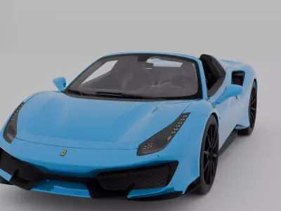 Ferrari 488 Pista Spider 3D model