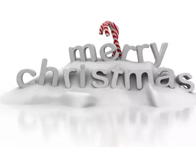 Christmas Snow Decoration 3D model