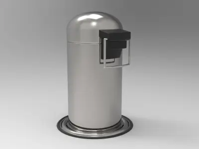 Decor Waste Basket Low-poly 3D model