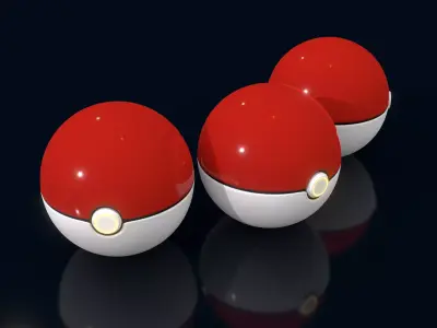 POKEMON BALLS Free 3D model