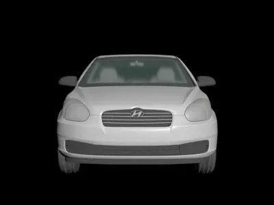 accent hyundai 2006 - 2011 3D model
