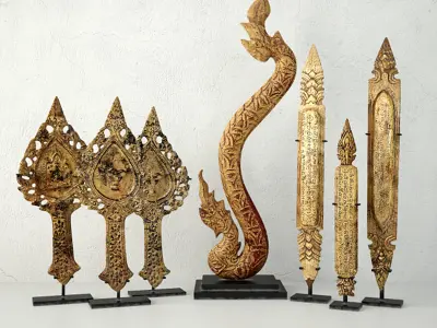 19th C Thai Decoration 3D model