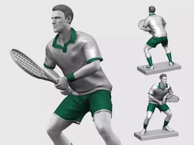 Novak Djokovic 3D Printable 2 3D print model