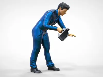 N5 Mechanic bend over Pouring Oil 3D print model