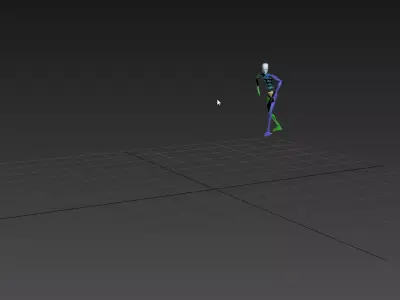 Running 4 person 3D model