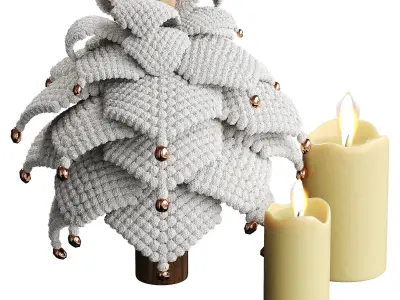 Decorative Fir Low-poly 3D model