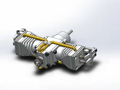 Boxer Air model engine 3D model