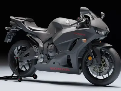 Honda CBR 600RR 2018 Low-poly 3D model