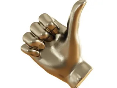 Hand figurine 3D model