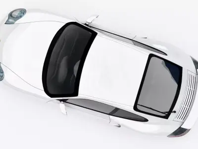 Porsche 911 Turbo 1975 Low-poly 3D model