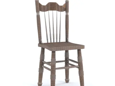Wood Chair Furniture 3D model