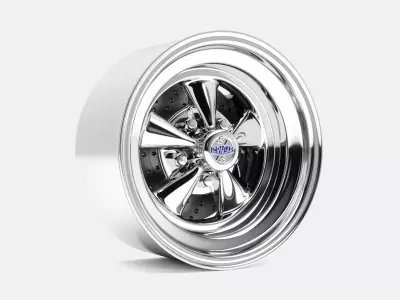 15x8 Cragar SS Wheel and Brake 3D print model