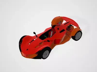 Sports Car  Low-poly 3D model