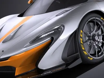 McLaren P1 GTR concept 2016 VRAY 3D model
