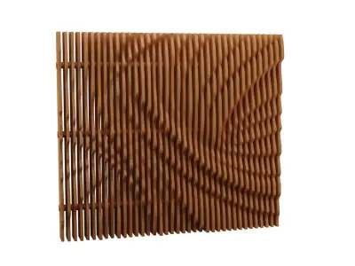 Parametric Wooden Wall Decor - 02 -CNC files for cutting 3D model