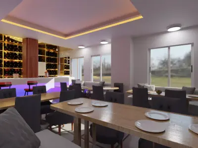 Bar Reception 3D model