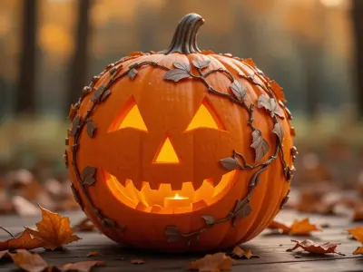 Jack-o-Lantern Lantern 3D Print Model Decorative Pumpkin  3D model