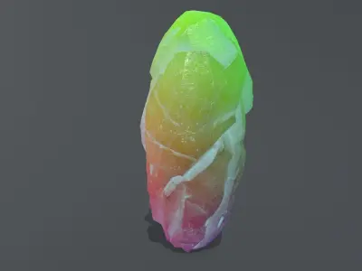 Broken Heart Low-poly 3D model