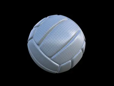Voley ball Low-poly 3D model