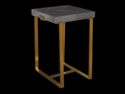 Ice Square Side Table 3D model