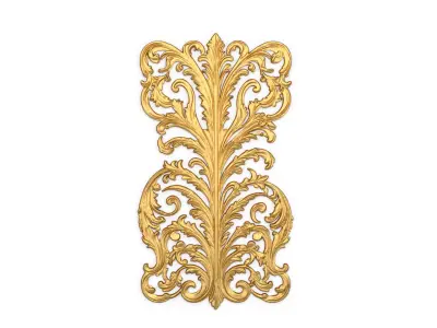 Classic decor ornament carved 40 3D model