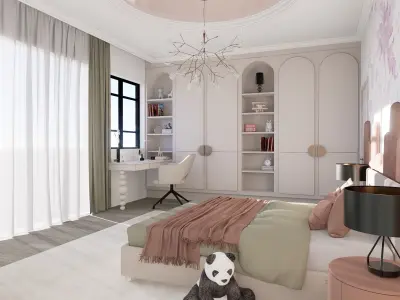 purple interior 3D model