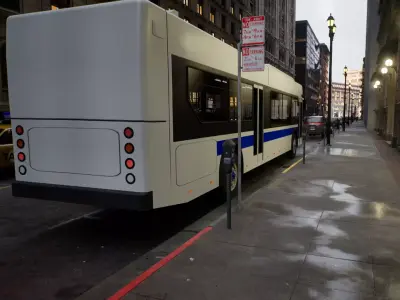 Sity Bus PBR with interior Low-poly 3D model