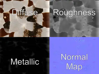 Stylized Glowing Mushroom with Surreal Design model pack Low-poly 3D model