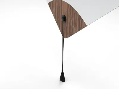 Winderly Mirror Low-poly 3D model