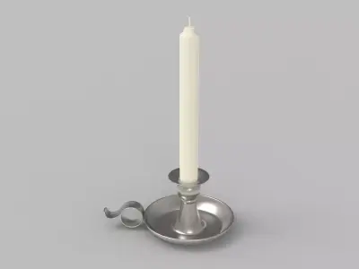 Candlestick - Candle 3 3D model