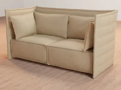  Furniture Studio couch 3D model   Low-poly 3D model