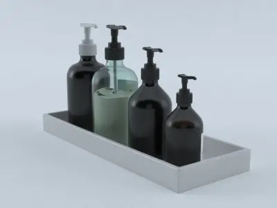 Soap Bottle Free 3D model