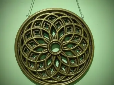 Gothic wall ornament vintage 3D print model