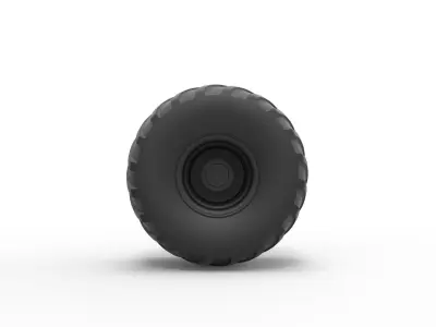 Wheel from monster truck 3D print model