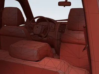 2015 Uaz Patriot Low-poly 3D model